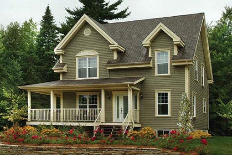 Home Plan - Farmhouse Exterior - Front Elevation Plan #23-448
