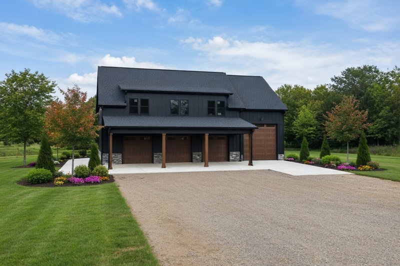 Architectural House Design - Exterior - Front Elevation 4 for Barndominium House Plan #20-2574 - 1 bed, 2 bath