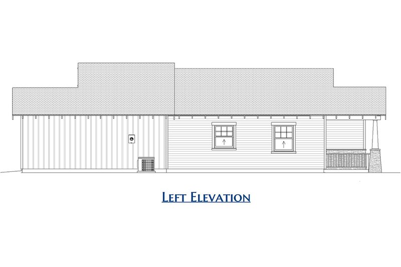 House Design - Exterior - Other Elevation for Craftsman House Plan #1099-3 - 3 bed, 2 bath