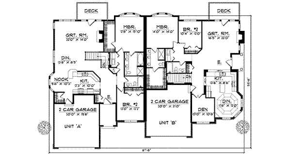 House Blueprint - Traditional Floor Plan - Main Floor Plan #70-738