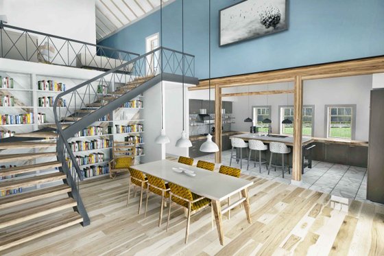 Interior - Dining Room 2 for Farmhouse House Plan #924-5 - 3 bed, 2.5 bath