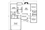 Country Style House Plan - 3 Beds 2 Baths 1540 Sq/Ft Plan #412-104 