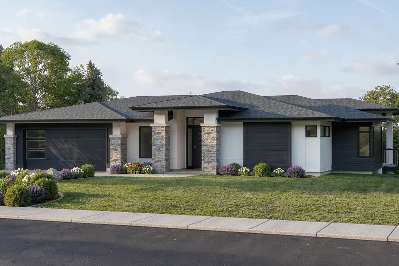 Dream House Plan - Exterior - Front Elevation 2 for Craftsman House Plan #1100-82 - 1 bed, 1.5 bath