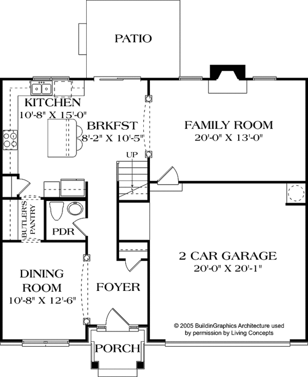 Dream House Plan - Traditional Floor Plan - Main Floor Plan #453-502