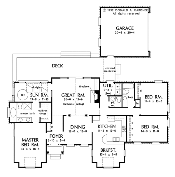 Home Plan - European Floor Plan - Main Floor Plan #929-105