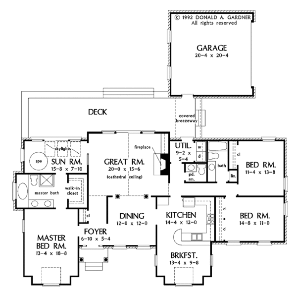 Dream House Plan - European Floor Plan - Main Floor Plan #929-105