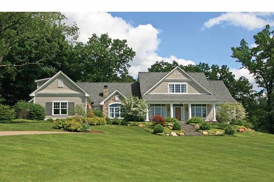 Exterior - Front Elevation 3 for Traditional House Plan #928-26 - 3 bed, 2.5 bath