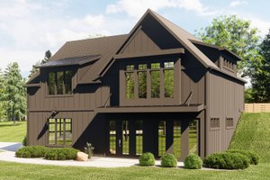 Exterior - Front Elevation 3 for Country House Plan #1064-266, 1 bath