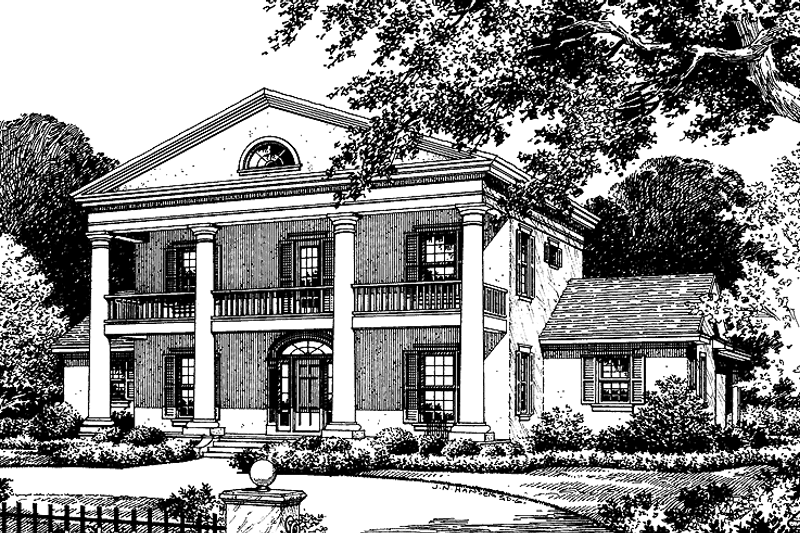 Dream House Plan - Classical Exterior - Front Elevation Plan #417-794