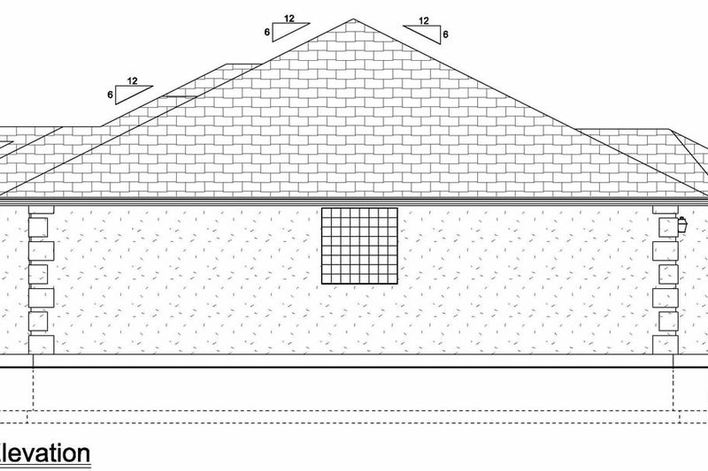Dream House Plan - Exterior - Other Elevation 1 for Mediterranean House Plan #126-124 - 3 bed, 2.5 bath