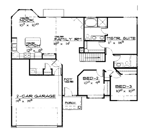 Dream House Plan - European Floor Plan - Main Floor Plan #308-263