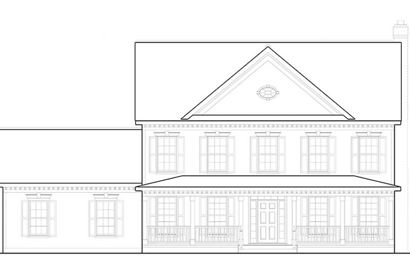 Dream House Plan - Exterior - Front Elevation 5 for Colonial House Plan #1053-69 - 4 bed, 3.5 bath