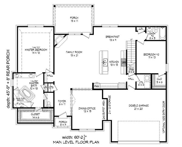 Home Plan - Country Floor Plan - Main Floor Plan #932-209