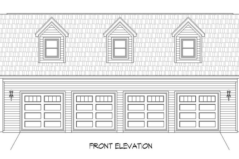 House Plan Design - Exterior - Front Elevation 3 for Country House Plan #932-184, 1 bath