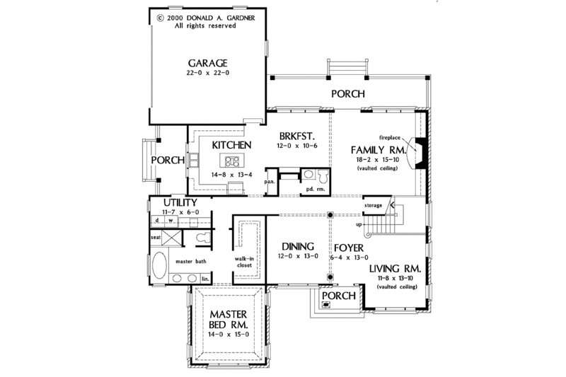 Dream House Plan - Floor Plan - Main Floor for Traditional House Plan #929-564 - 4 bed, 2.5 bath