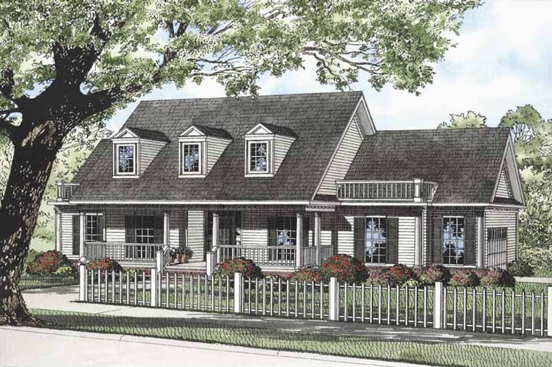 Dream House Plan - Country Exterior - Front Elevation Plan #17-3253
