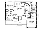 European Style House Plan - 4 Beds 2 Baths 2308 Sq/Ft Plan #417-232 