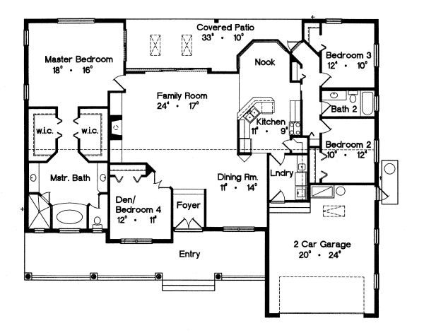 European Floor Plan - Main Floor Plan #417-232