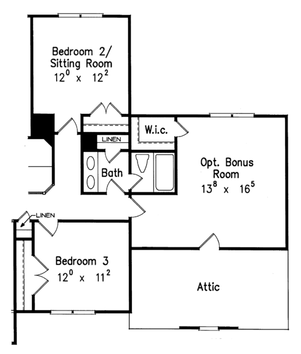 House Blueprint - Traditional Floor Plan - Other Floor Plan #927-466
