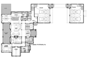 Ranch Style House Plan - 4 Beds 5 Baths 4938 Sq/Ft Plan #928-293 