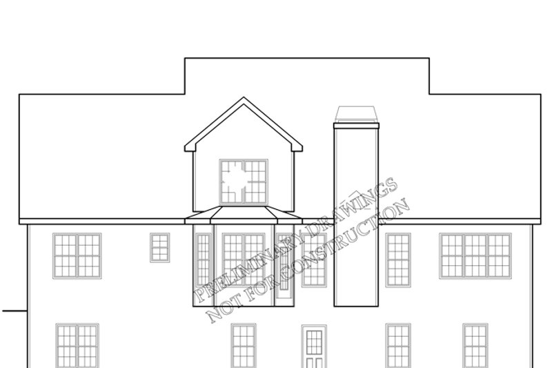 House Blueprint - Exterior - Rear Elevation for Country House Plan #927-817 - 4 bed, 3 bath