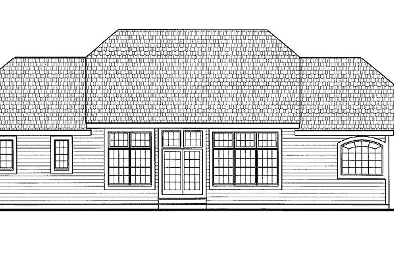 Home Plan - Exterior - Rear Elevation for Country House Plan #314-232 - 4 bed, 2 bath