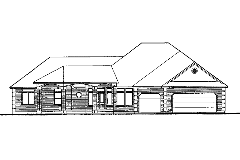 Architectural House Design - Country Exterior - Front Elevation Plan #308-297