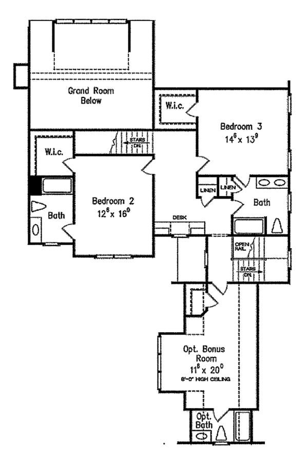Home Plan - Colonial Floor Plan - Upper Floor Plan #927-441