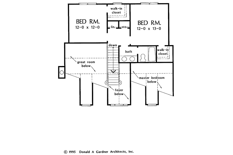 Home Plan - Floor Plan - Upper Floor for Country House Plan #929-231 - 3 bed, 2.5 bath