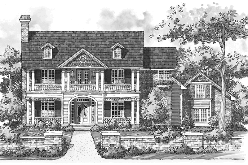 Architectural House Design - Exterior - Front Elevation 3 for Victorian House Plan #930-221 - 4 bed, 2.5 bath