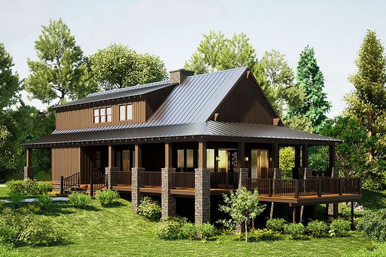 Exterior - Other Elevation for Farmhouse House Plan #17-2359 - 3 bed, 2.5 bath