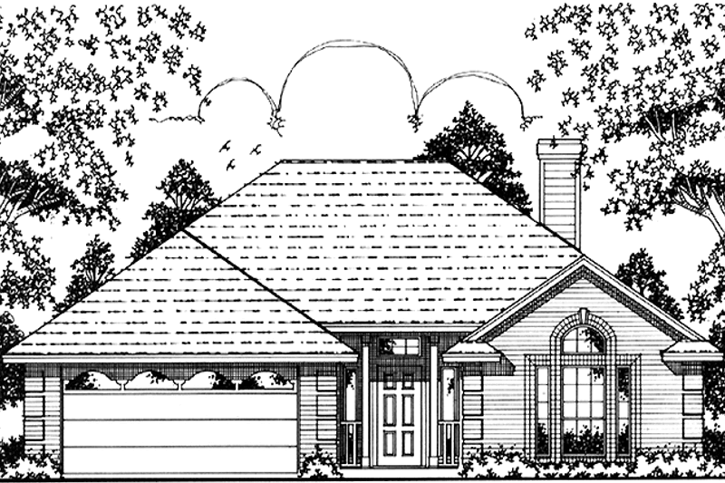 House Blueprint - Country Exterior - Front Elevation Plan #42-601