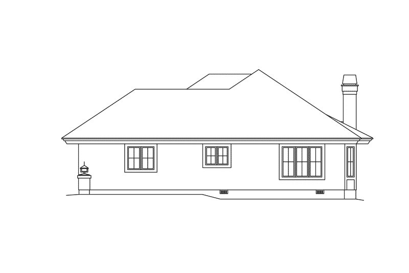 Home Plan - Exterior - Other Elevation 1 for Mediterranean House Plan #57-679 - 2 bed, 2 bath