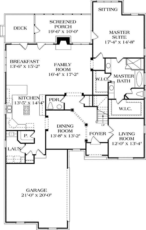 Dream House Plan - European Floor Plan - Main Floor Plan #453-336