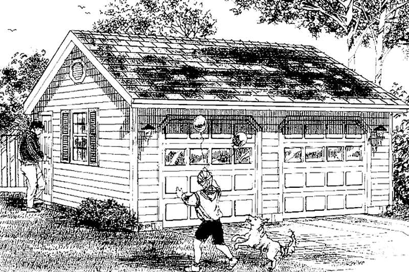 Home Plan - Colonial Exterior - Front Elevation Plan #47-1066