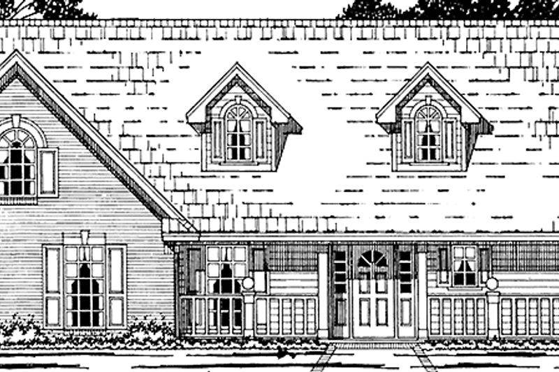 Dream House Plan - Country Exterior - Front Elevation Plan #42-645