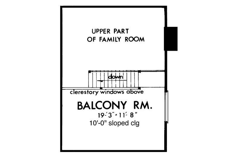 Dream House Plan - Floor Plan - Upper Floor for Contemporary House Plan #320-795 - 3 bed, 2 bath
