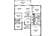 Colonial Style House Plan - 3 Beds 2 Baths 2320 Sq/Ft Plan #1058-124 