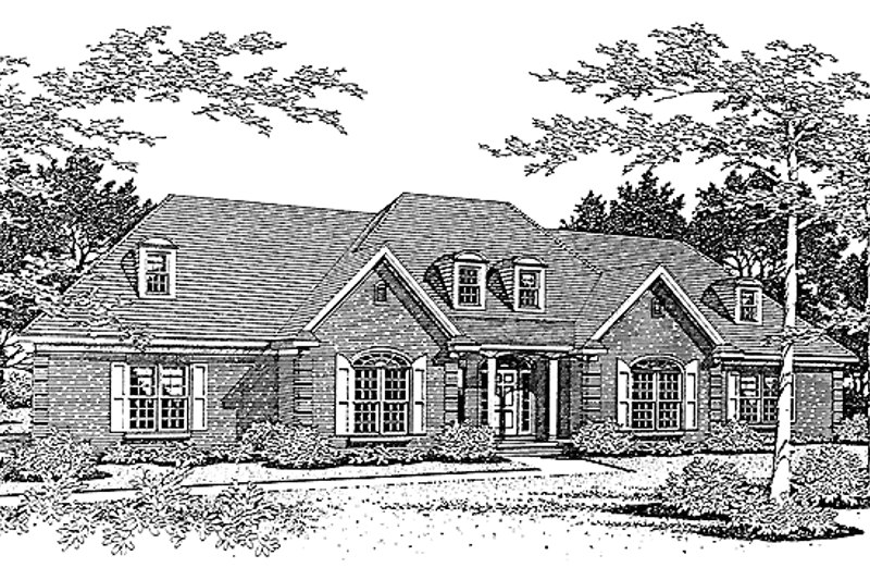 Dream House Plan - European Exterior - Front Elevation Plan #10-266