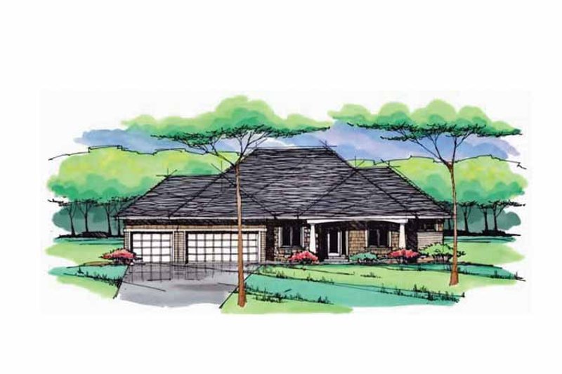 Dream House Plan - Exterior - Front Elevation 4 for European House Plan #51-984 - 3 bed, 2.5 bath