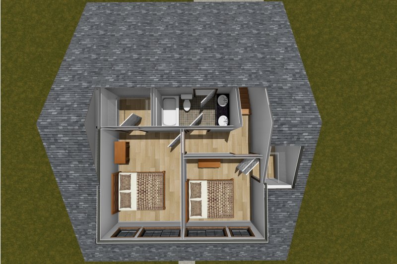 House Plan Design - Floor Plan - Upper Floor 1 for Cottage House Plan #513-2396 - 3 bed, 2.5 bath