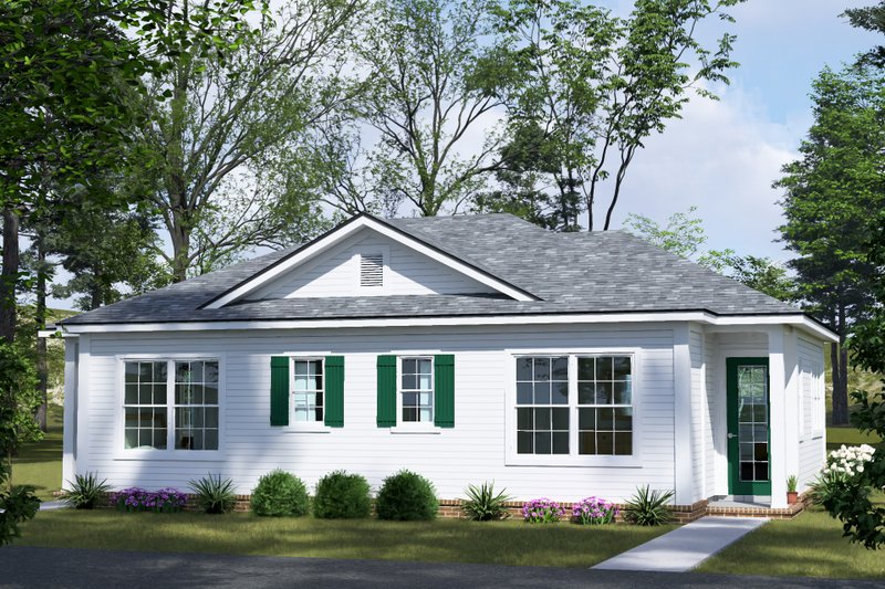 Architectural House Design - Exterior - Other Elevation 1 for Cottage House Plan #513-2423 - 1 bed, 1 bath