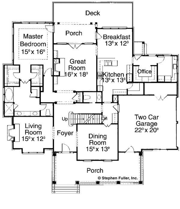 House Plan Design - Classical Floor Plan - Main Floor Plan #429-188