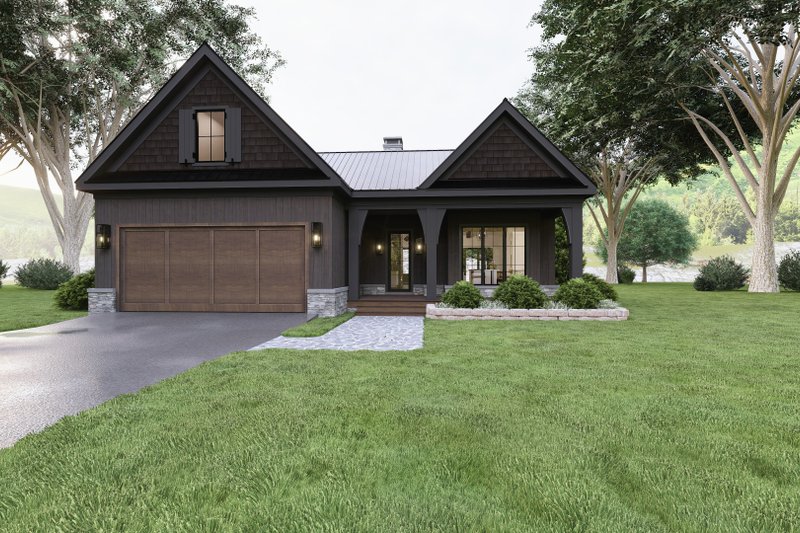 Home Plan - Exterior - Front Elevation 3 for Farmhouse House Plan #1094-32 - 3 bed, 2 bath