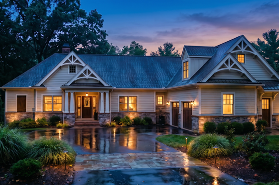 Exterior - Front Elevation 6 for Craftsman House Plan #119-425 - 4 bed, 3.5 bath