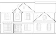 Traditional Style House Plan - 4 Beds 3 Baths 2875 Sq/Ft Plan #1053-55 Exterior 