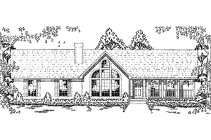 Dream House Plan - Country Exterior - Front Elevation Plan #42-575