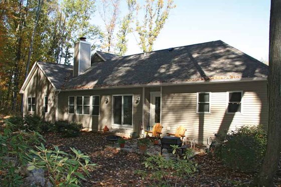 Exterior - Rear Elevation 1 for Craftsman House Plan #928-150 - 2 bed, 2.5 bath