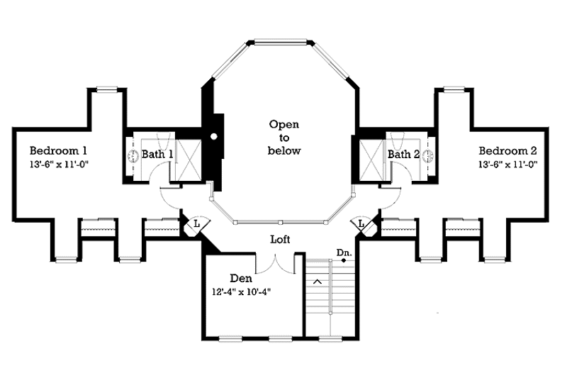 Architectural House Design - Floor Plan - Upper Floor for Victorian House Plan #930-215 - 3 bed, 3.5 bath