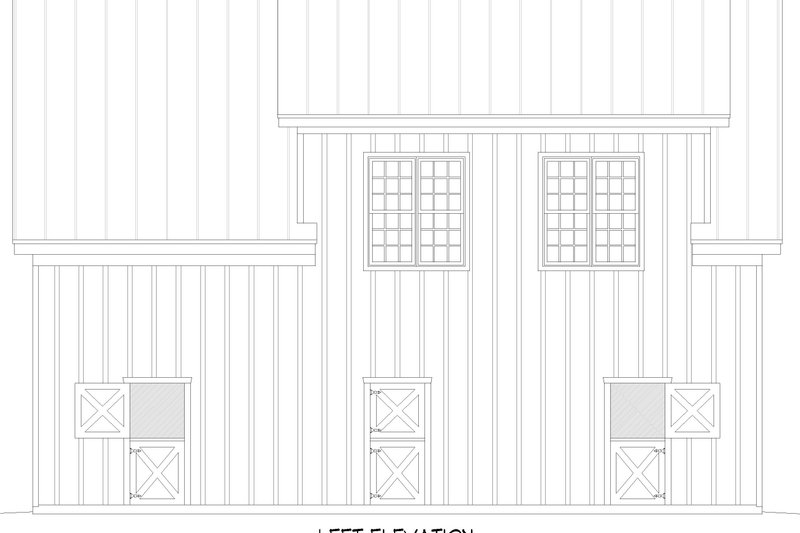 House Blueprint - Exterior - Other Elevation for Barndominium House Plan #932-1330 - 2 bed, 2 bath